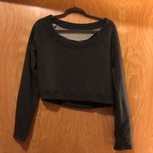 Cropped Lululemon Sweatshirt, navy blue, size 4